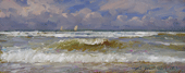 Морской пейзаж. Холст, масло 16,8 х 41,5 см. 2013