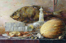 Сушёная рыба. Холст, масло 40 х 61 см.1995