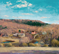 Вид с горы.Шереховичи. Холст, масло 34,5 х 37,7 см. 2006