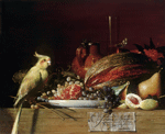 Натюрморт с попугаем. Холст, масло 50 х 60 см. 1997